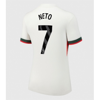Billige Fotballdrakt Chelsea Pedro Neto #7 Replika Bortedrakt Dame 2025-26 Kortermet